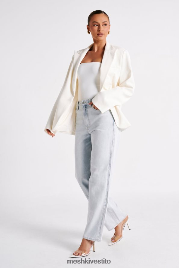Meshki blazer oversize Bexley con spalline vestiario avorio 6L048P1624
