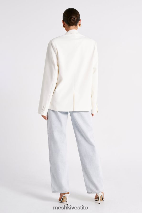 Meshki blazer oversize Bexley con spalline vestiario avorio 6L048P1624