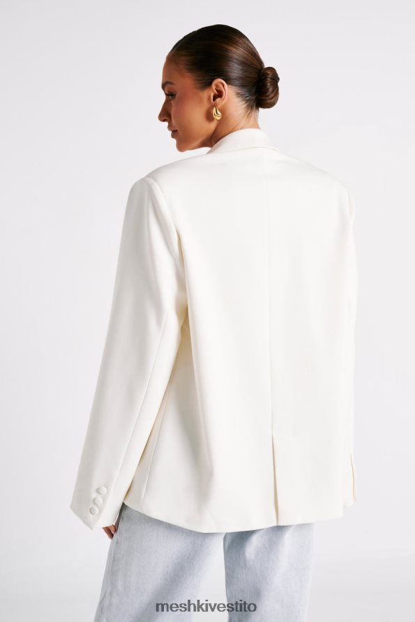 Meshki blazer oversize Bexley con spalline vestiario avorio 6L048P1624