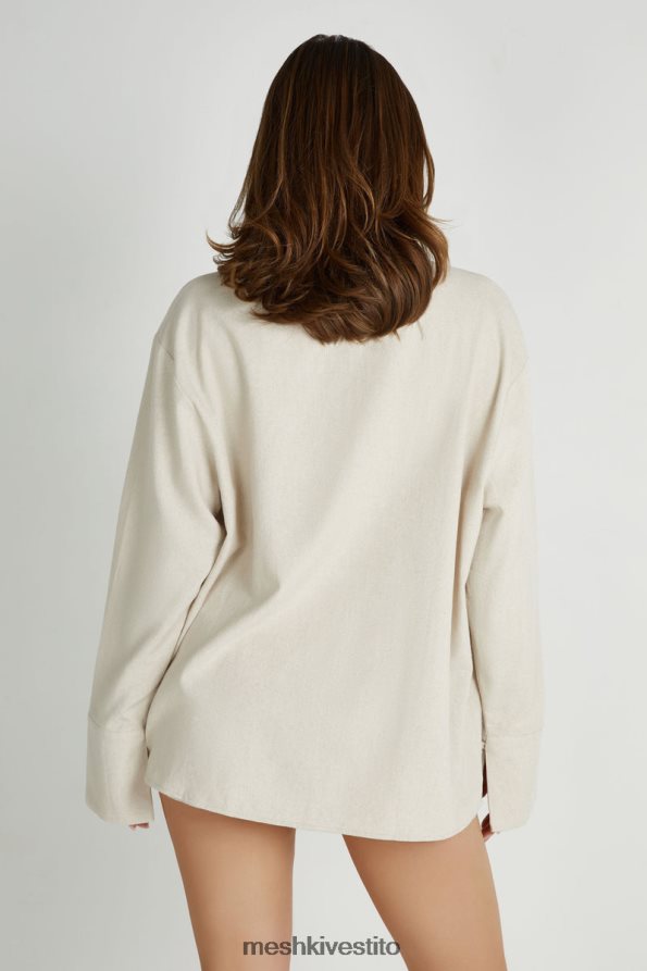Meshki camicia di lino oversize Tasha vestiario naturale 6L048P818