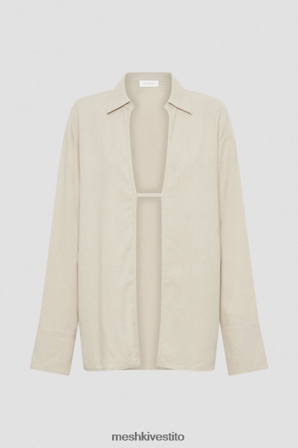 Meshki camicia di lino oversize Tasha vestiario naturale 6L048P818
