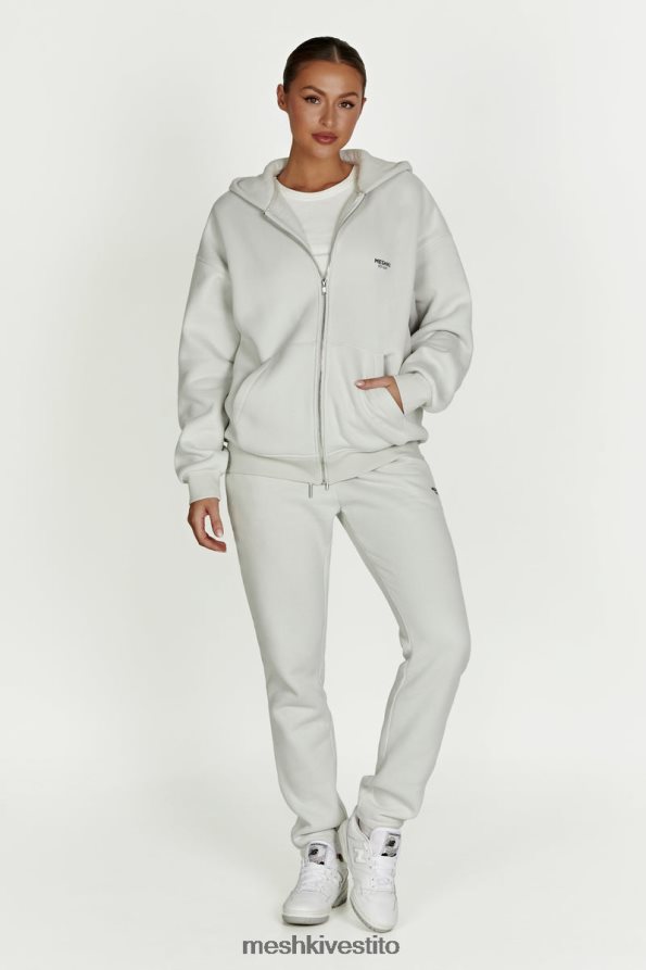 Meshki Felpa con cappuccio con zip integrale di Corie vestiario grigio fumo 6L048P880