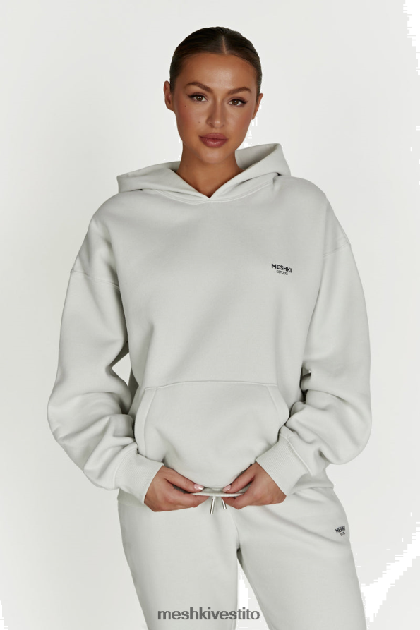 Meshki Felpa oversize con cappuccio Bernie vestiario grigio fumo 6L048P915