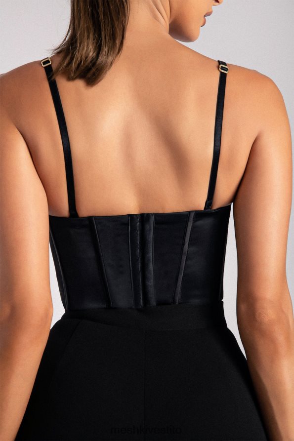 Meshki Bustier con corsetto con cinturino a catena Alexina vestiario nero 6L048P1107