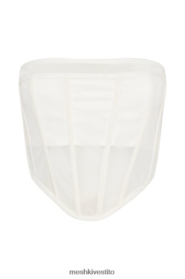 Meshki Bustino con corsetto senza spalline Helen vestiario bianco 6L048P1031