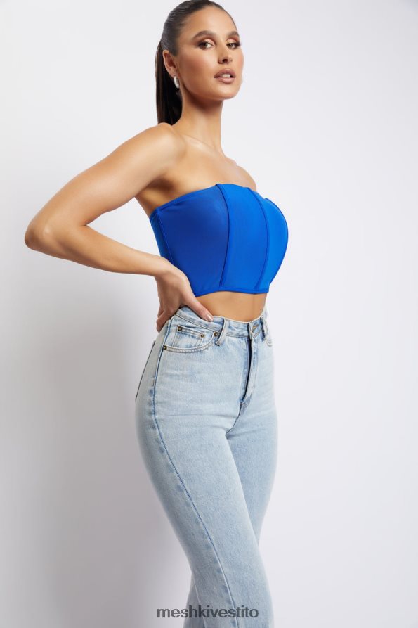 Meshki corsetto a rete Allie vestiario blu cobalto 6L048P1179