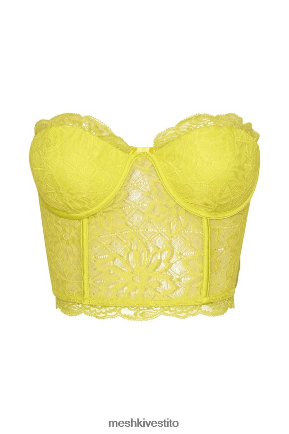 Meshki corsetto in pizzo Alessandra vestiario verde fresco 6L048P1071