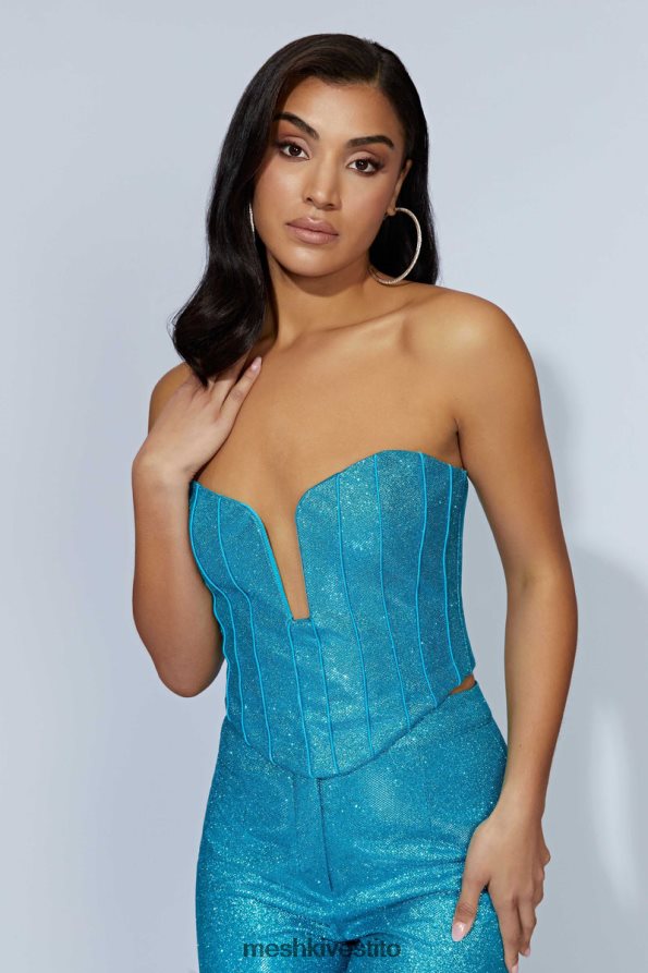 Meshki corsetto luccicante di felicità vestiario acquamarina 6L048P1010