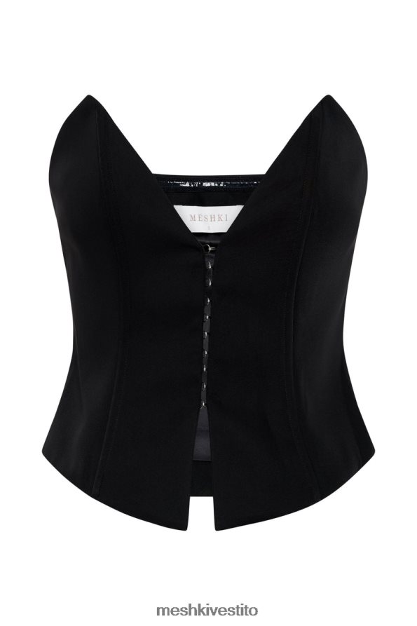 Meshki parte superiore del corsetto a punta janayia vestiario nero 6L048P854