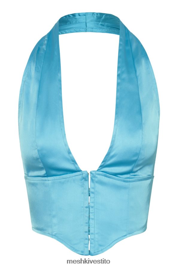 Meshki parte superiore del corsetto in raso Mallory vestiario acquamarina 6L048P1023