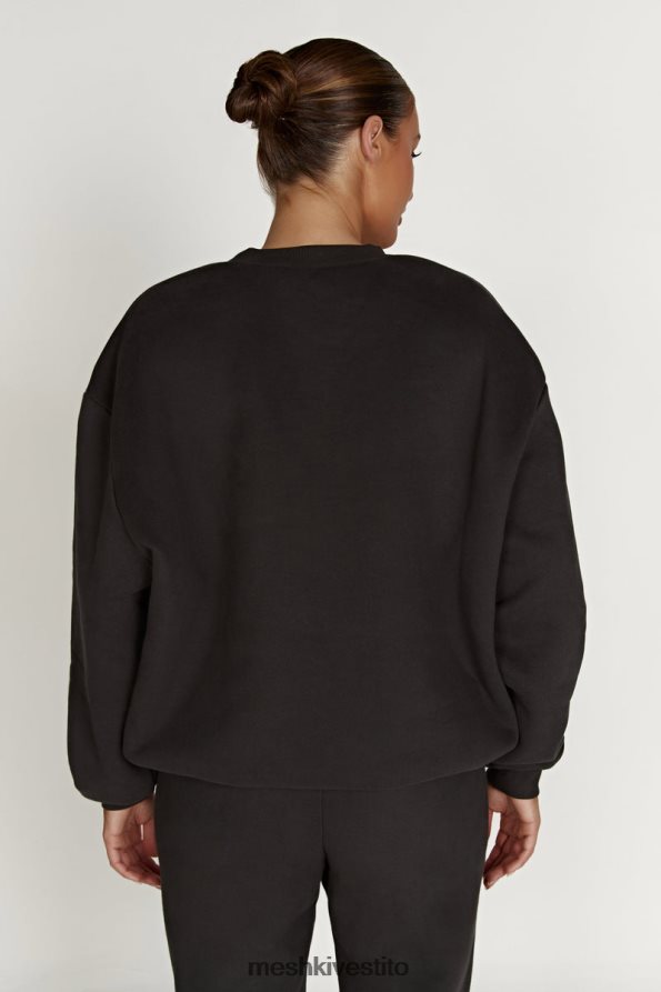 Meshki Maglione girocollo oversize Phoenix vestiario nero crepuscolo 6L048P809