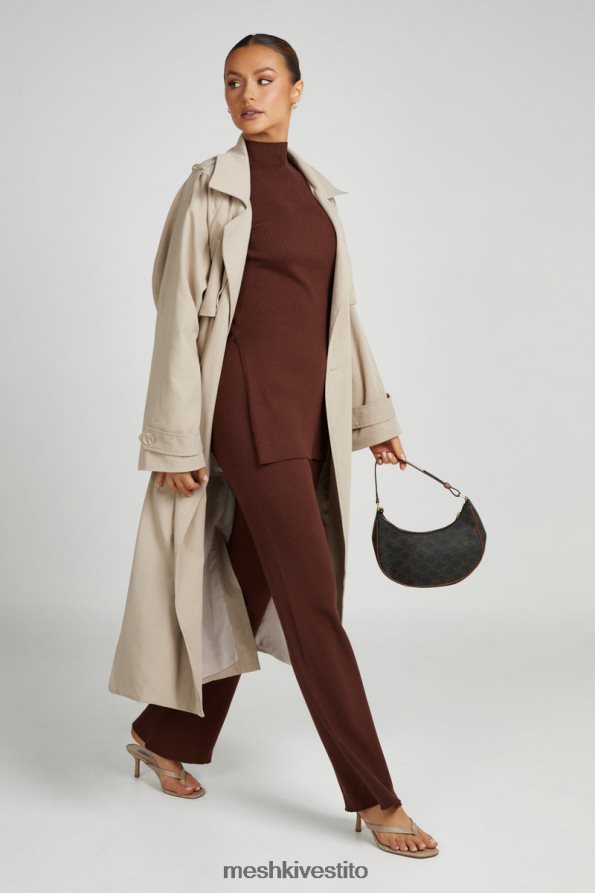 Meshki maglione oversize in maglia Jovie vestiario nocciola 6L048P823