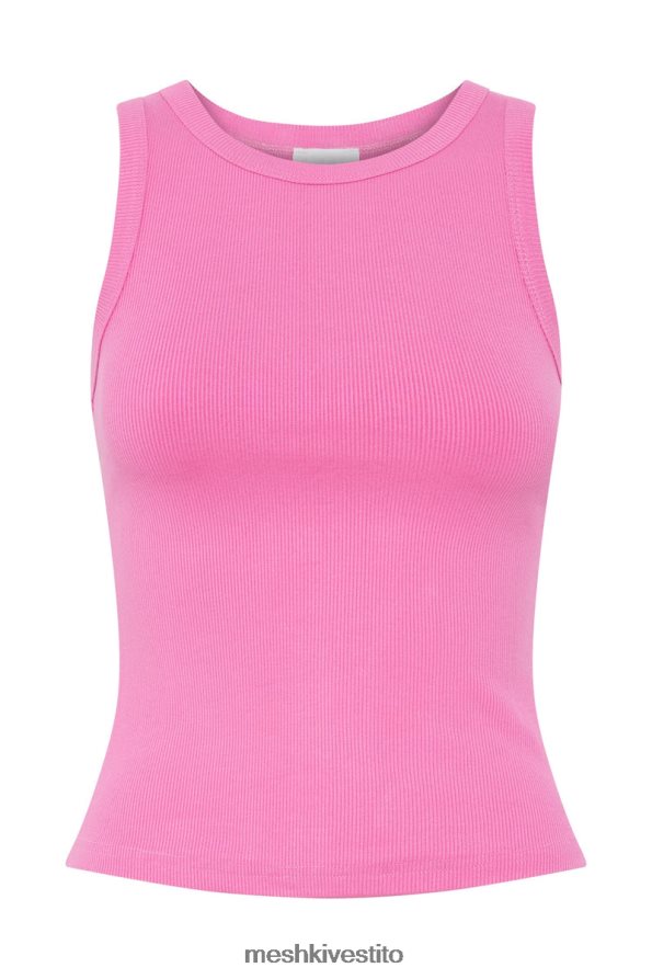 Meshki Canotta Zanna a coste vestiario rosa gomma da masticare 6L048P1123