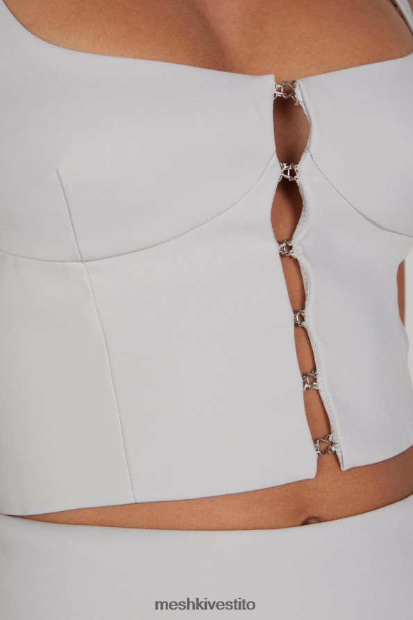 Meshki Lainey gancio e parte superiore per gli occhi vestiario grigio 6L048P1210