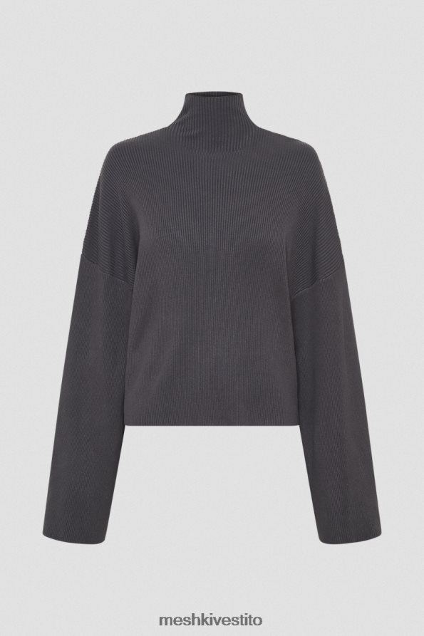 Meshki Top in maglia a collo alto Winona vestiario carbone 6L048P905