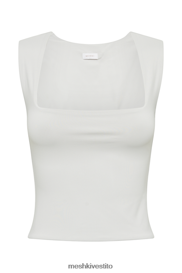 Meshki top lungo in nylon riciclato Linley vestiario grigio ghiaccio 6L048P775