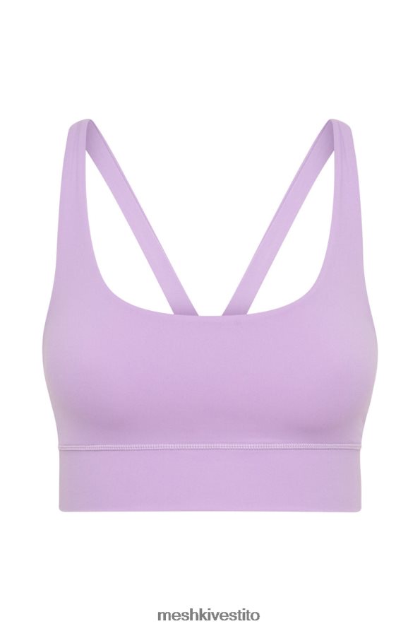 Meshki Top corto Elise con canotta sul retro vestiario lilla 6L048P1115