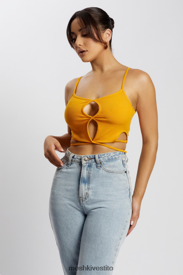 Meshki ayesha ha tagliato la canottiera vestiario Mango 6L048P1199