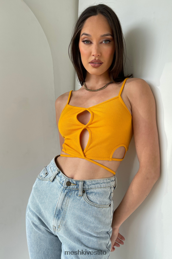Meshki ayesha ha tagliato la canottiera vestiario Mango 6L048P1199