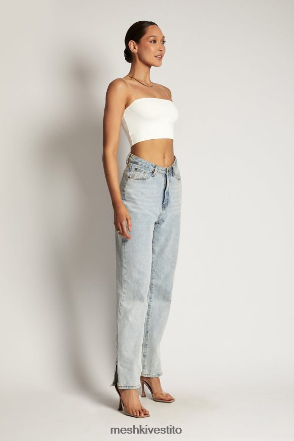 Meshki top corto Yvonne Cami vestiario bianco 6L048P938