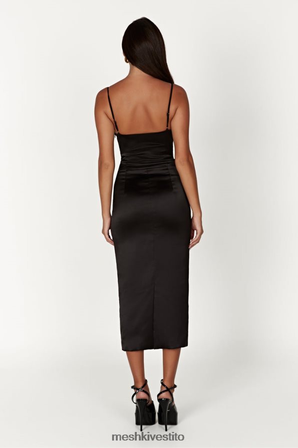 Meshki Abito midi con corsetto Camelia vestiario nero 6L048P601