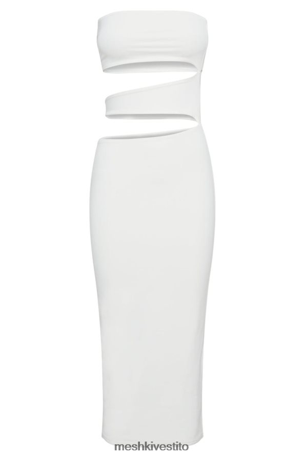 Meshki Abito midi con taglio Cassandra vestiario bianco 6L048P699