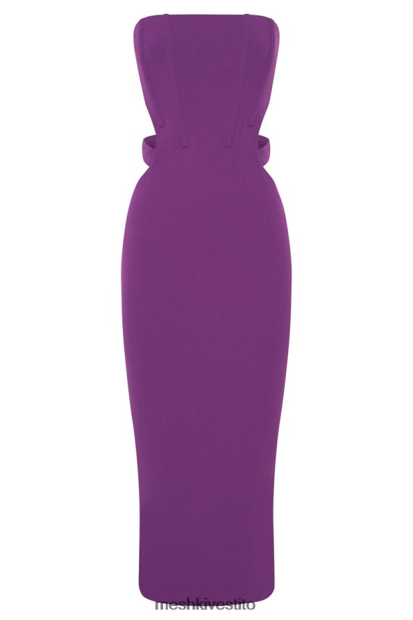 Meshki Abito midi con taglio Catherine vestiario Viola 6L048P626