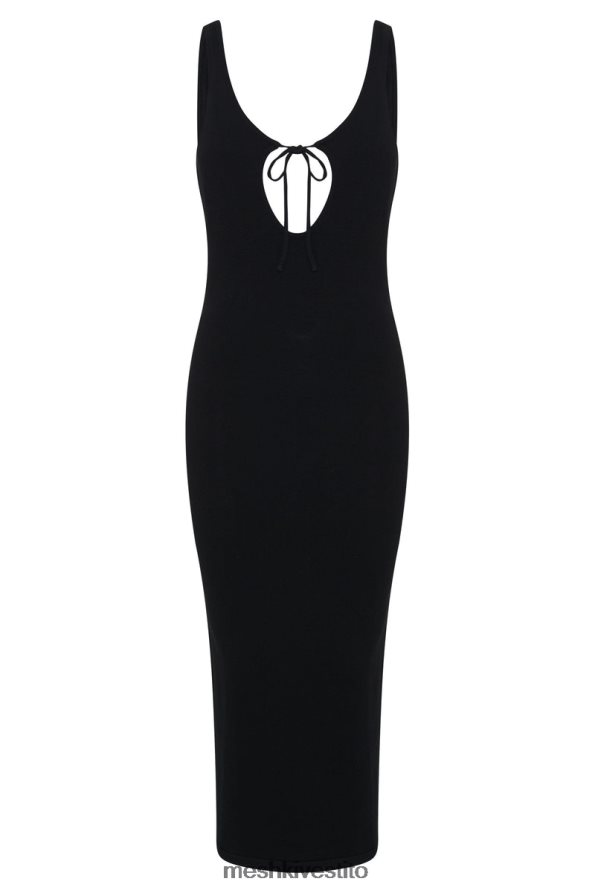 Meshki Abito midi in maglia con cut-out di Nola vestiario nero 6L048P649