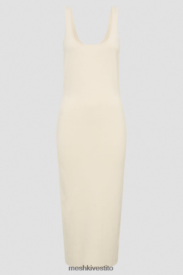 Meshki Abito midi in maglia senza schienale di Janie vestiario crema 6L048P291