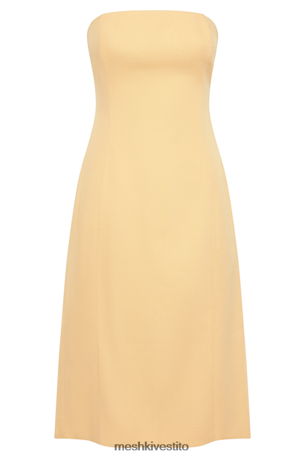 Meshki Abito midi senza spalline in lino Kyleigh vestiario Mango 6L048P341