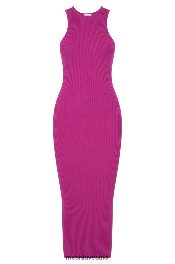 Meshki abito midi in maglia color terra di Siena vestiario Viola 6L048P718