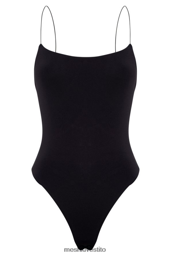 Meshki Body Valeria con spalline sottili e schiena scollata vestiario nero 6L048P887