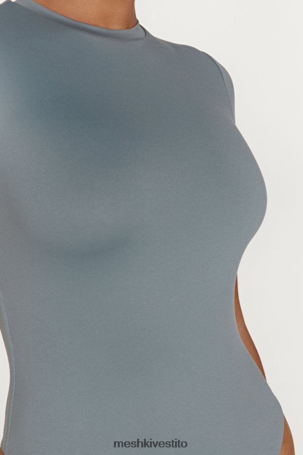 Meshki Body francesca girocollo a maniche corte in nylon riciclato vestiario carbone leggero 6L048P869
