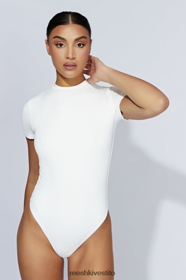 Meshki Body francesca girocollo manica corta vestiario bianco 6L048P964