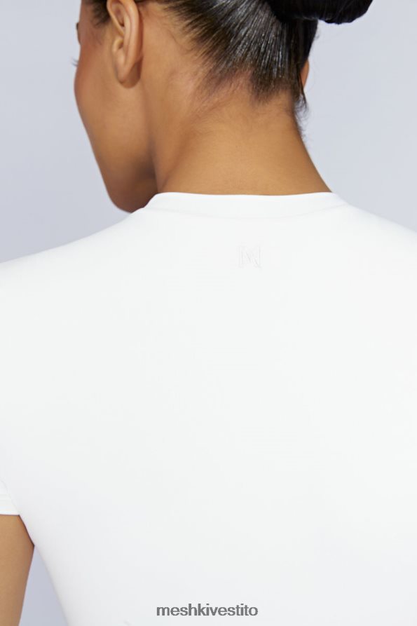 Meshki Body francesca girocollo manica corta vestiario bianco 6L048P964