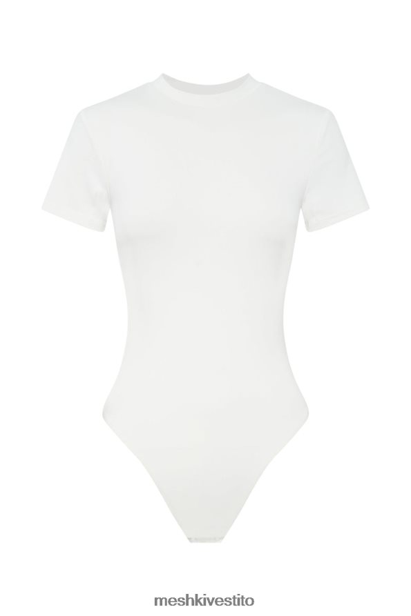 Meshki Body francesca girocollo manica corta vestiario bianco 6L048P964