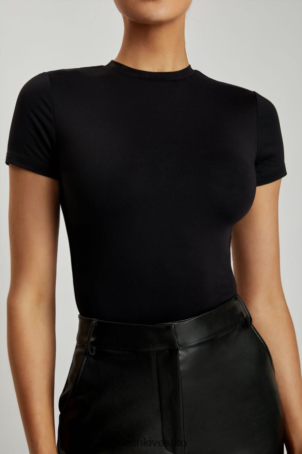 Meshki Body francesca girocollo manica corta vestiario nero 6L048P962