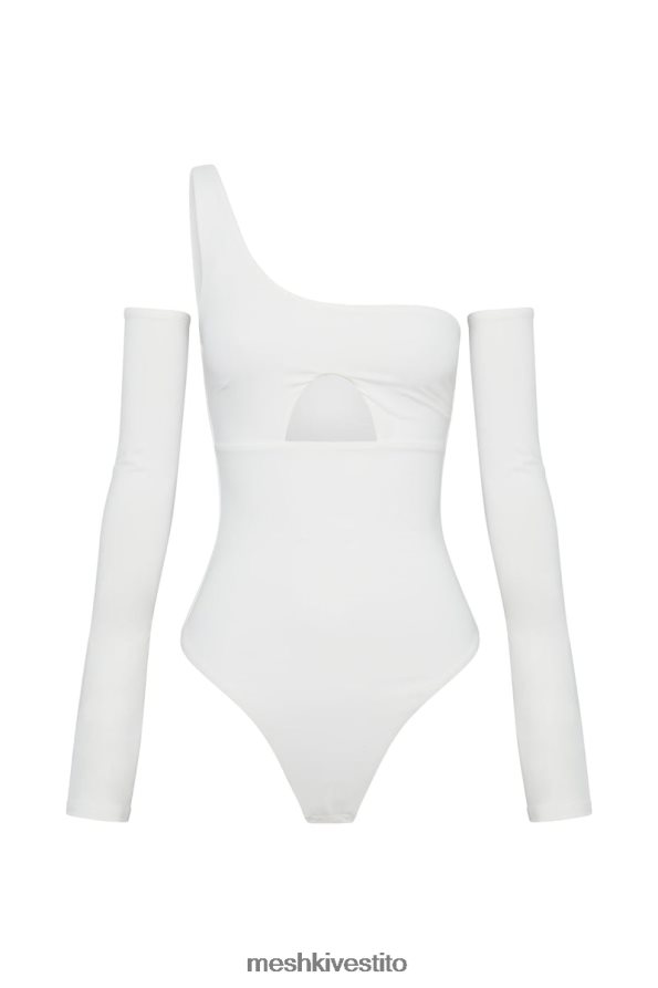 Meshki Body lexi con taglio monospalla vestiario bianco 6L048P1053