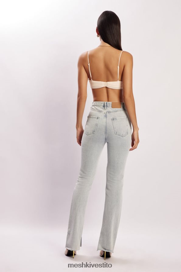 Meshki Bralette con coppe arricciate in rete Tessa vestiario crema 6L048P1207