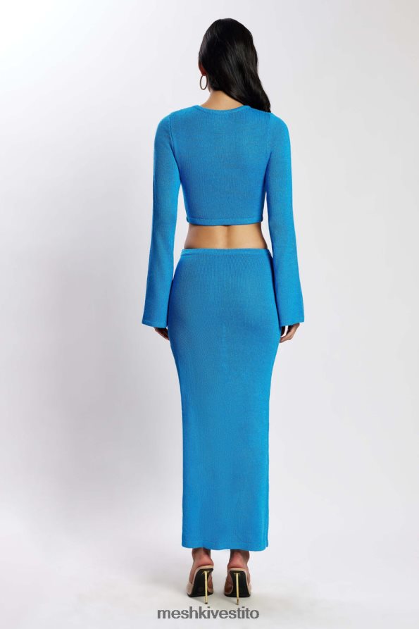 Meshki Abito in maglia con maniche svasate di Anna vestiario azzurro 6L048P748