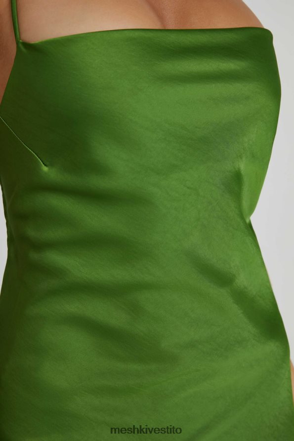 Meshki Abito lungo Sydney con scollo dritto e sottoveste vestiario Smeraldo 6L048P154
