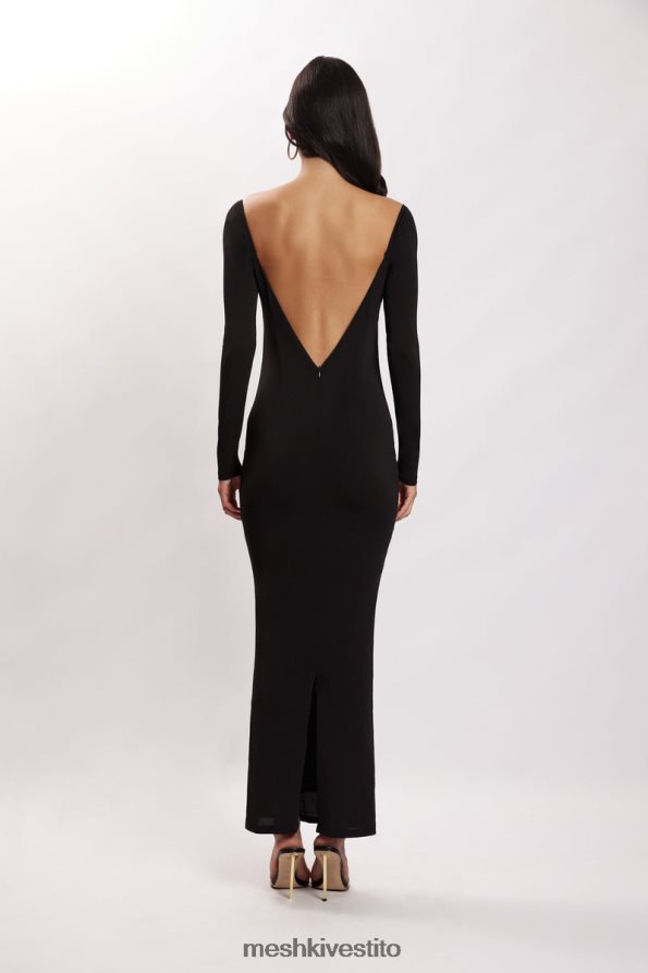 Meshki Abito lungo a fascia con cut-out di Ashleigh vestiario nero 6L048P695