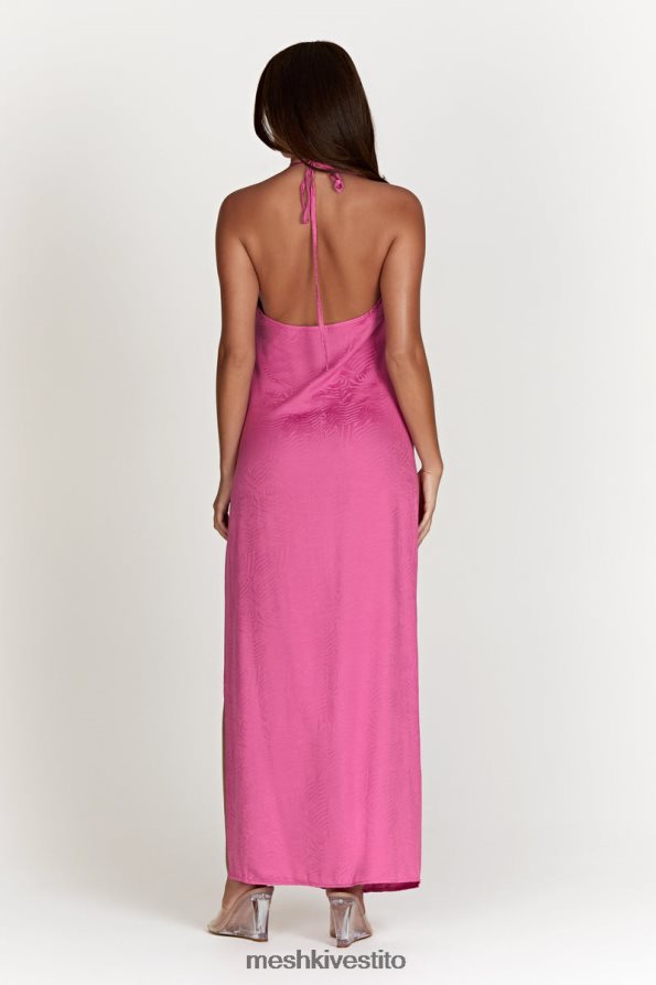 Meshki Abito lungo aaliyah con scollo profondo vestiario rosa Rosa 6L048P598