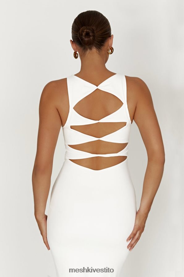 Meshki Abito lungo con taglio Chloe vestiario bianco 6L048P199