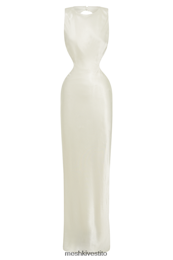 Meshki Abito lungo con taglio in raso Electra vestiario avorio 6L048P59