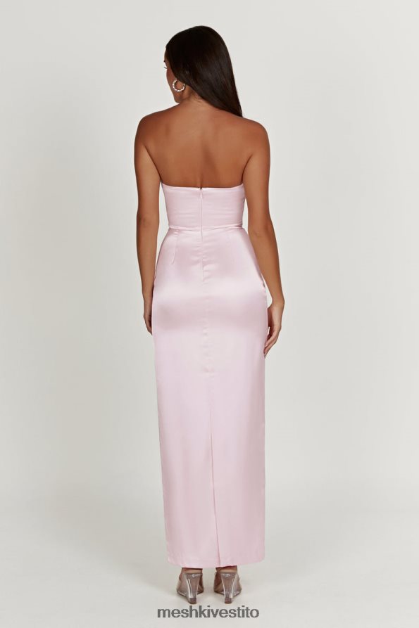 Meshki Abito lungo senza spalline Alanis vestiario rosa di cristallo 6L048P318