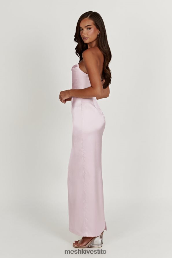 Meshki Abito lungo senza spalline Alanis vestiario rosa di cristallo 6L048P318