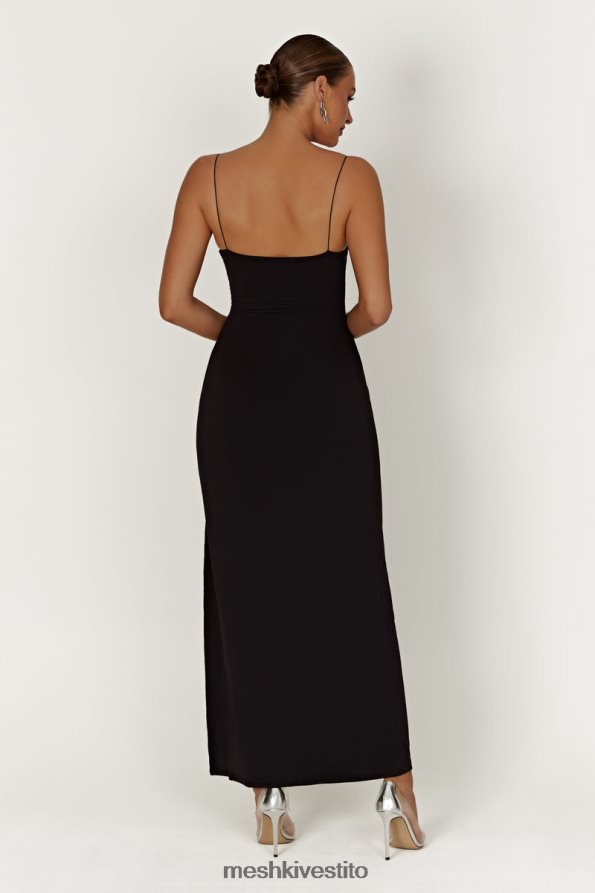 Meshki Abito maxi a coppa Addison in nylon riciclato vestiario nero 6L048P387
