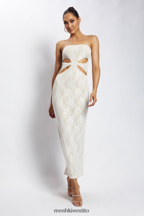 Meshki Abito maxi a fascia con taglio Krista vestiario nudo 6L048P713