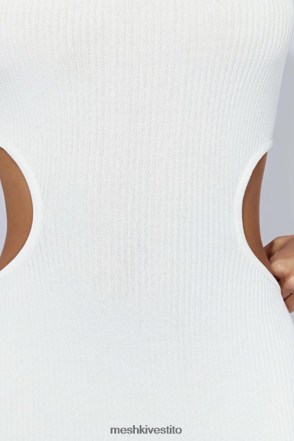 Meshki Abito maxi a fascia in maglia kori vestiario bianco 6L048P668